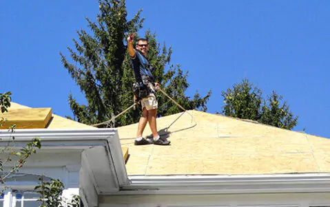Installation of a metal roof