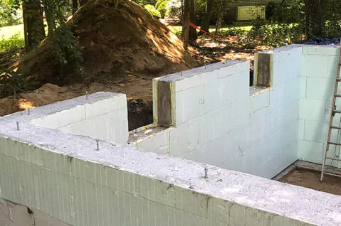 Basement renovation - construction