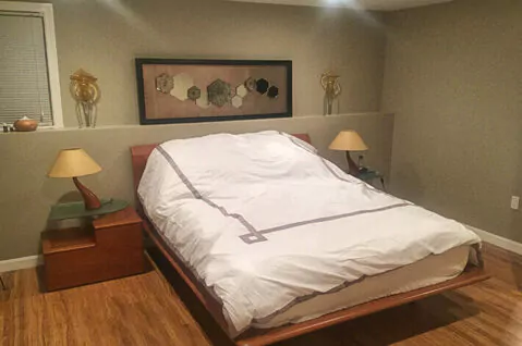 Redevelopment of the basement into the bedroom