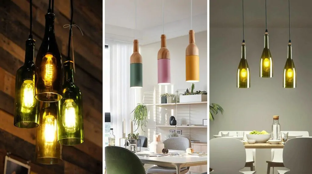 Lighting with Wine Bottles