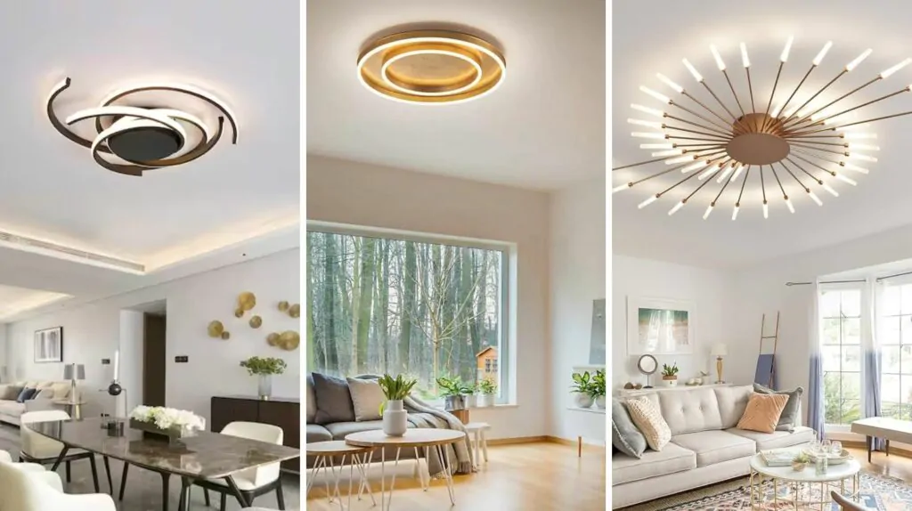 diy lighting ideas for living room On the ceiling